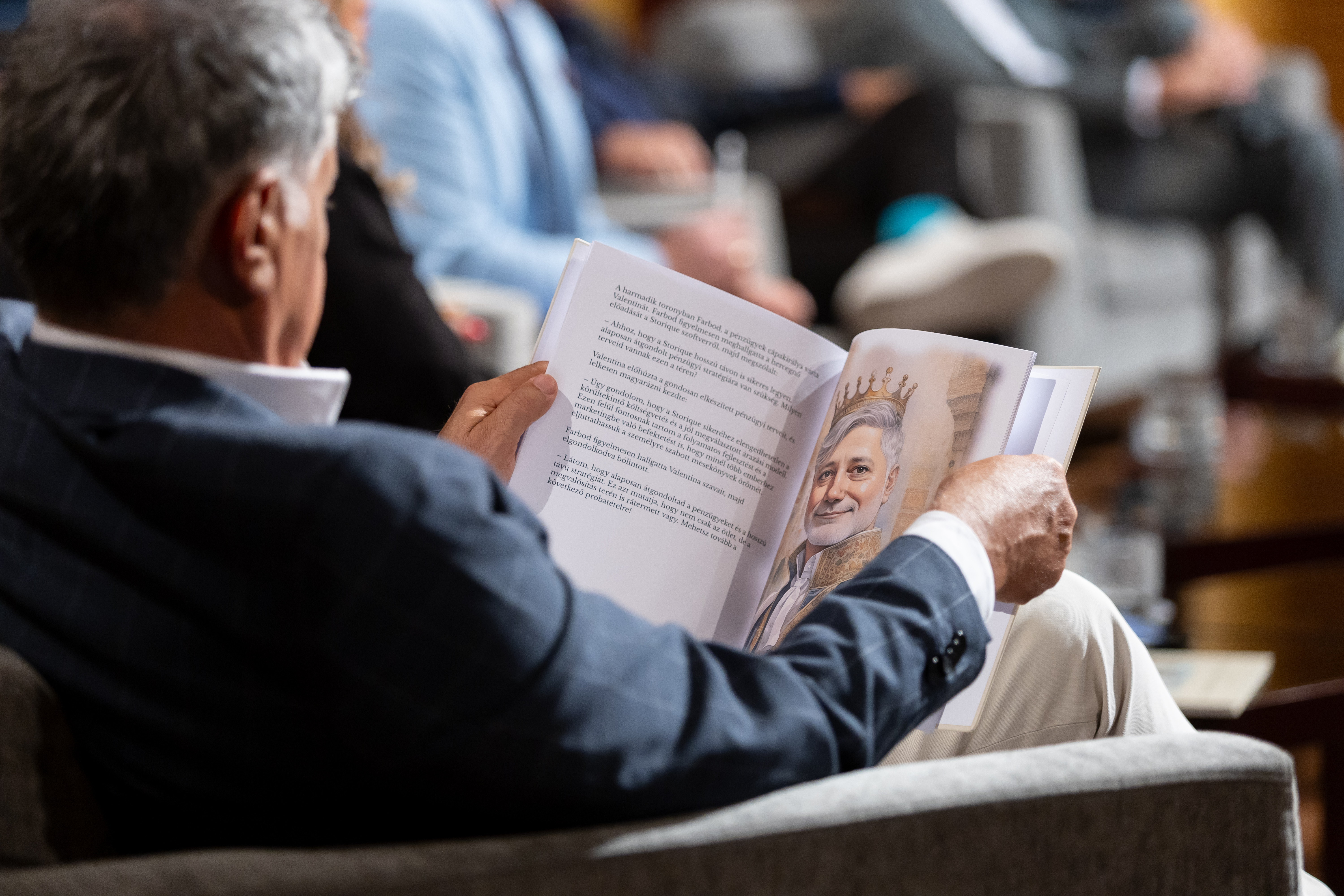Farbod with the book