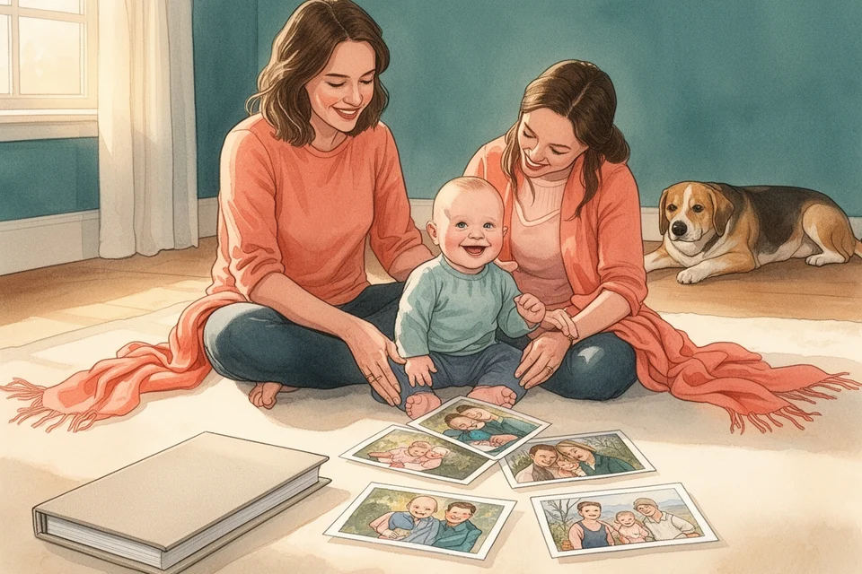 How to Make a Baby Memory Book From Photos