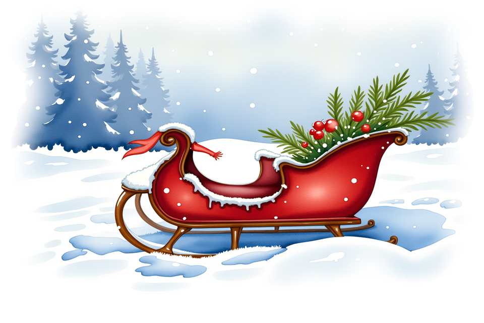 Magical sled ride